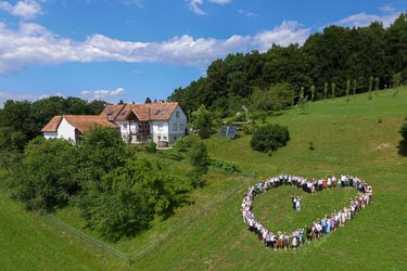 Hochzeitsfoto mit der Drohne