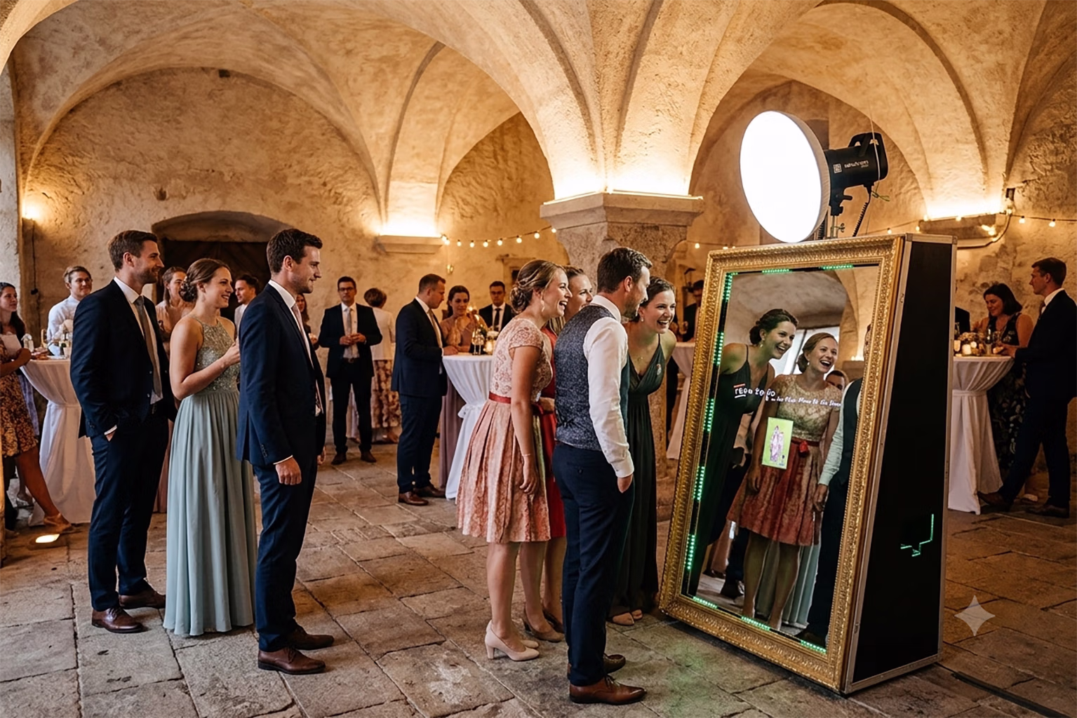 Magic Mirror als Blickfang in einer Eventlocation